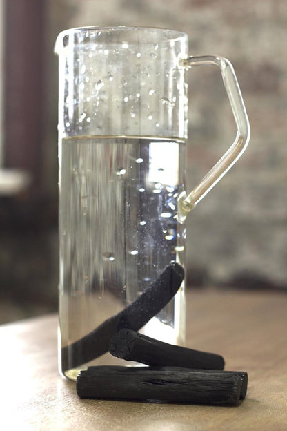 Kishu Binchotan Charcoal - Water Purifying Sticks for Great-Tasting Water, 4 Sticks for Personal-Sized Bottles