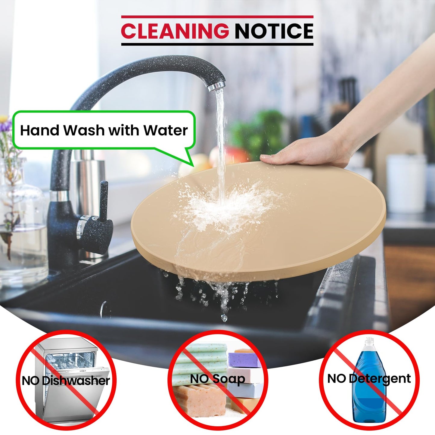 Unicook 16 Inch Round Pizza Stone, Heavy Duty Cordierite Bread Baking Stone for Oven and Grill, Thermal Shock Resistant, Ideal for Baking Crisp Crust Pizza, Bread and More, Includes Scraper