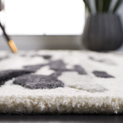 SAFAVIEH Area Rug 8x10 - Rodeo Drive Collection - Large - Ivory & Black, Handmade Wool, Mid-Century Modern Design, Ideal for Living Room, Bedroom, Office, Dining Space (RD858Z)