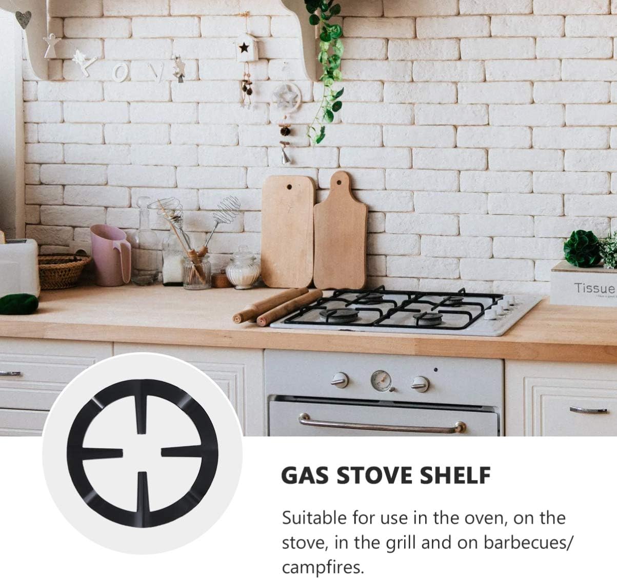 Gas Range Stand Burner Grate, Coffee Pot Holder, Gas Hob Rack