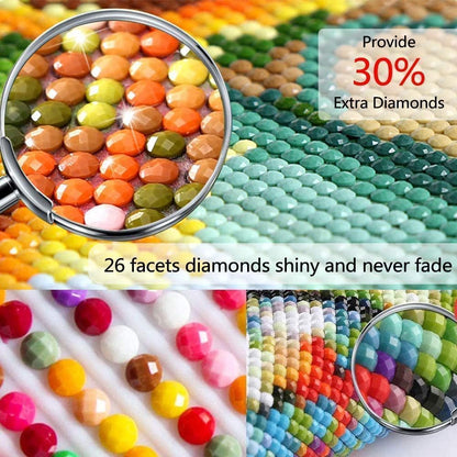 Ekuxom Large Diamond Art Kits for Adults- Large Dragon Diamond Painting Kits for Adults-5D DIY Round Full Drill Waterfall Diamonds Gem Art Kit for Gifts Home Wall Decor 27.5 X 15.7 inch
