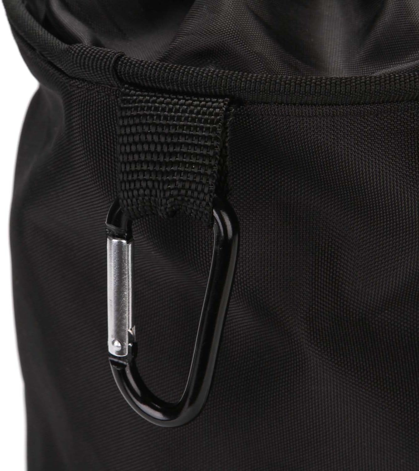 Clothespin Bag Hanging Clothesline Peg Organizer Storage Bags, Dust-proof (Black)