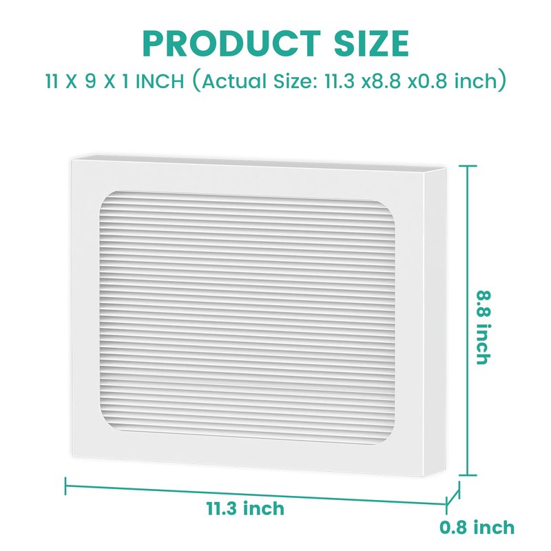 9 x 11 x 1 MERV 13 Replacement Dehumidifier Filter Compatible with Santa Fe Compact70, Ultra70, Element, Compact2, UA 65H dehumidifier Models, Upgraded, 4 Pack