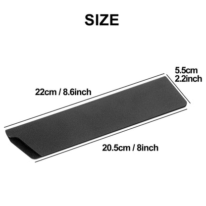 RISHTEN Knife Guard 8 Inch x 2 Inch 3 Pack Universal Waterproof Blade Edge Cover Knife Sleeves Protectors Guards for Kitchen Knives Extra Strength, Black