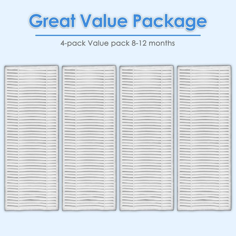 (8 Pieces) HEPA filter compatible with Lefant M210 M213 M210S M210B M213S, OKP Life K2 K3 K3A K4 K5, Sweeper Robot Vacuum Cleaner Filter Replacement Parts