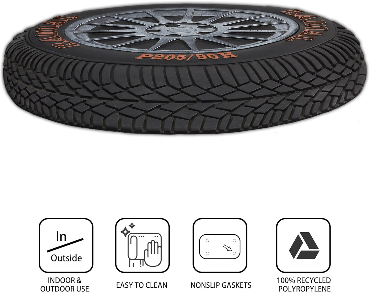 Better Trends Heavy-Duty 100% Rubber Mat, All-Weather Outdoor Entrance Floor Mat for Home and Office