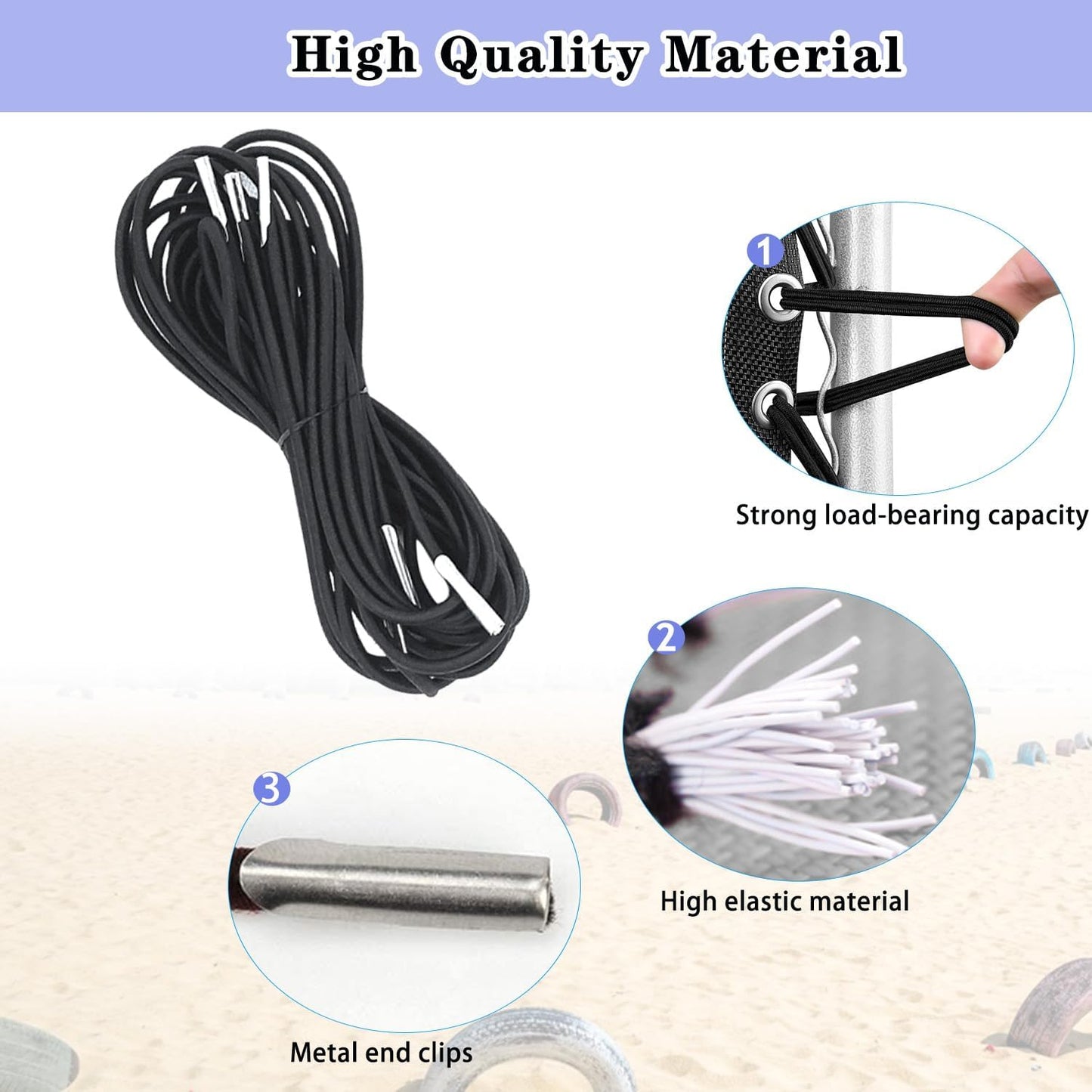Zero Gravity Chair Replacement Fabric, 17 Inch Wide with 4 Bungee Cord Kit, Repair Cloth for Outdoor Recliner, Wheat