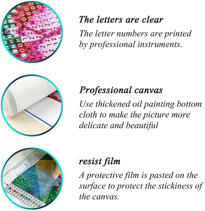 Native Indian Woman Dream Catch Tree Wolf DIY 5D Diamond Paint Kits for Adults Easy for Beginner Round Full Drill Diamond Art Painting Mosaic Craft for Home Decor 12x16inch(4)