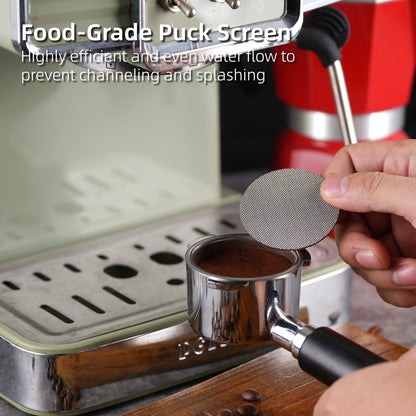 58mm Espresso Accessories Kit,316 Stainless Steel WDT Tool Espresso,Dosing Funnel and Puck Screen Set,Espresso Distribution Tool,Espresso Coffee Stirrer for Barista