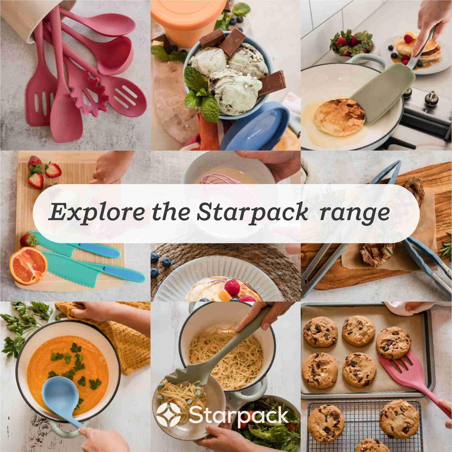 Starpack 'Ladle of Love' XL Premium Silicone Ladle - High Heat Resistant to 600F, Non Stick, LFGB Grade