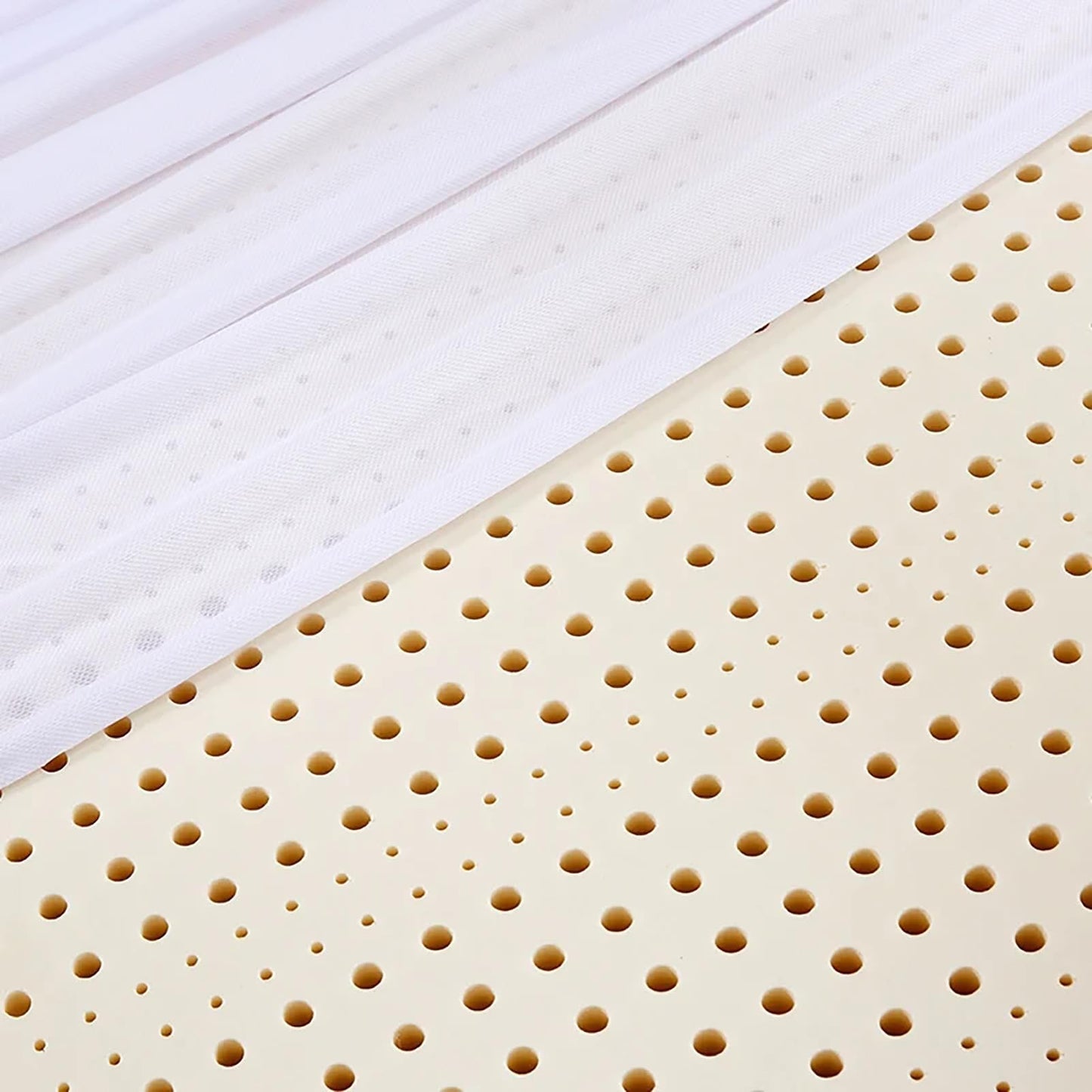BIRJXVTO Natural Latex Mattresses, Premium Supporting Bed Pads with Luxurious Softness,Breathable and Comfortable Bed Toppers,2in,100x200cm(39x79in)