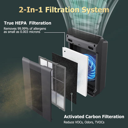 Improvedhand C535 Filter Replacement: 115115 Compatible with Winix Plasmawave Air Purifier Models, 2 Pack