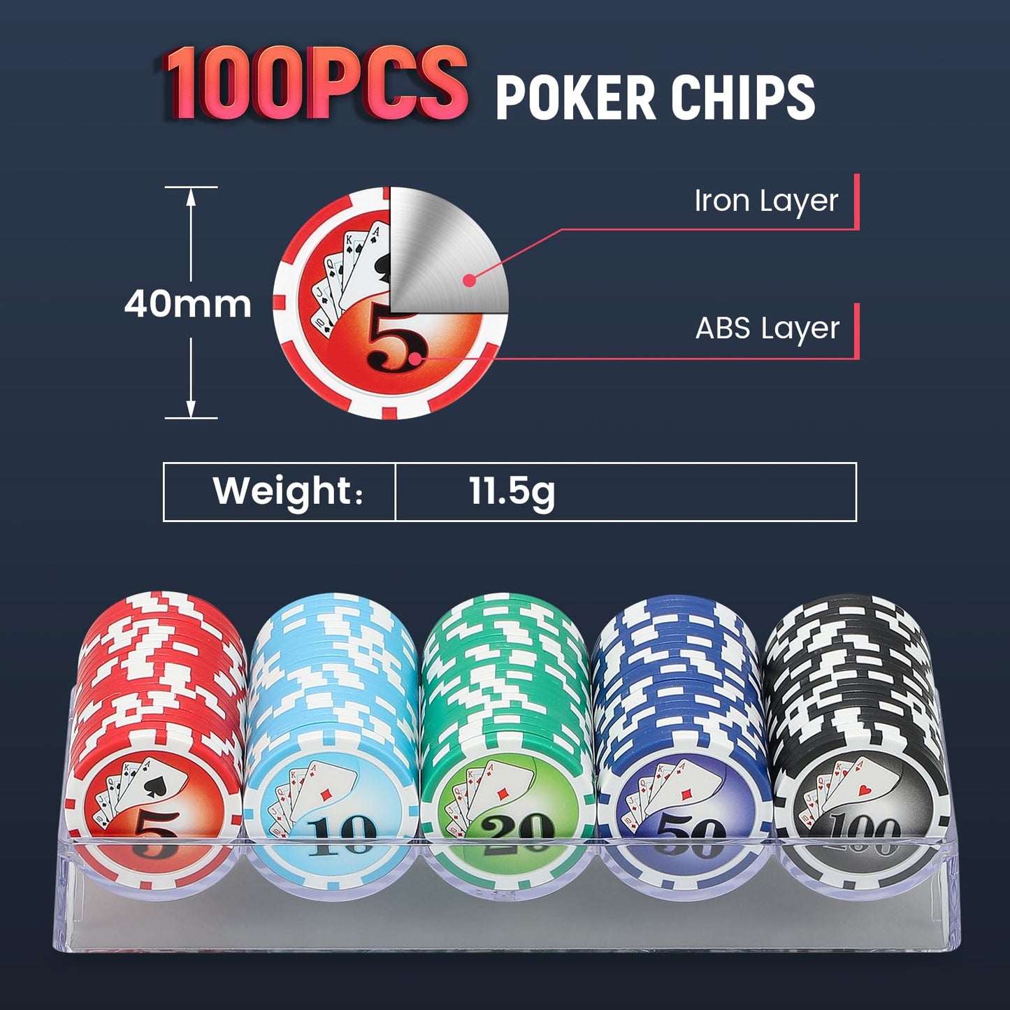 Proshine 18" Wooden Roulette Wheel Set with 47.2 * 23.6” Roulette Tablecloth 100pcs Poker Chips Roulette Win Marker Dual Balls Casino Game Sets Smooth Rotation Roulette Wheel for Family & Party Fun