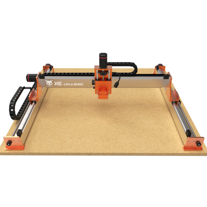 FoxAlien XE-Ultra 8080 CNC Router Machine with NEMA 23 Closed-loop Stepper Motor, Large Size Benchtop Engraving Milling Machine for Woodworking, Aluminum, Acrylic, Carbon Fiber DIY Cutting