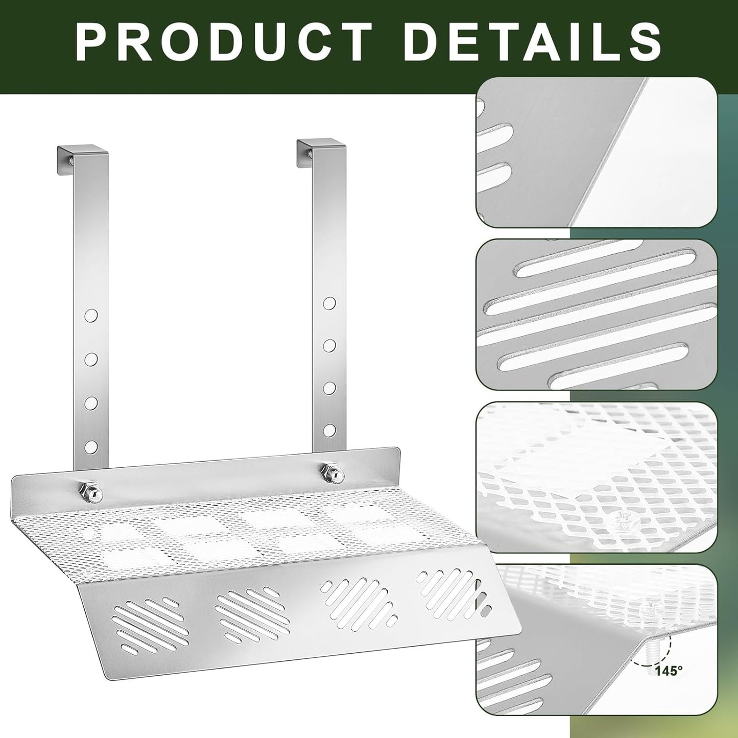 Stainless Steel Hanging Turtle Basking Platform, 12" x 16" Turtle Ramps, Turtle Tank Accessories