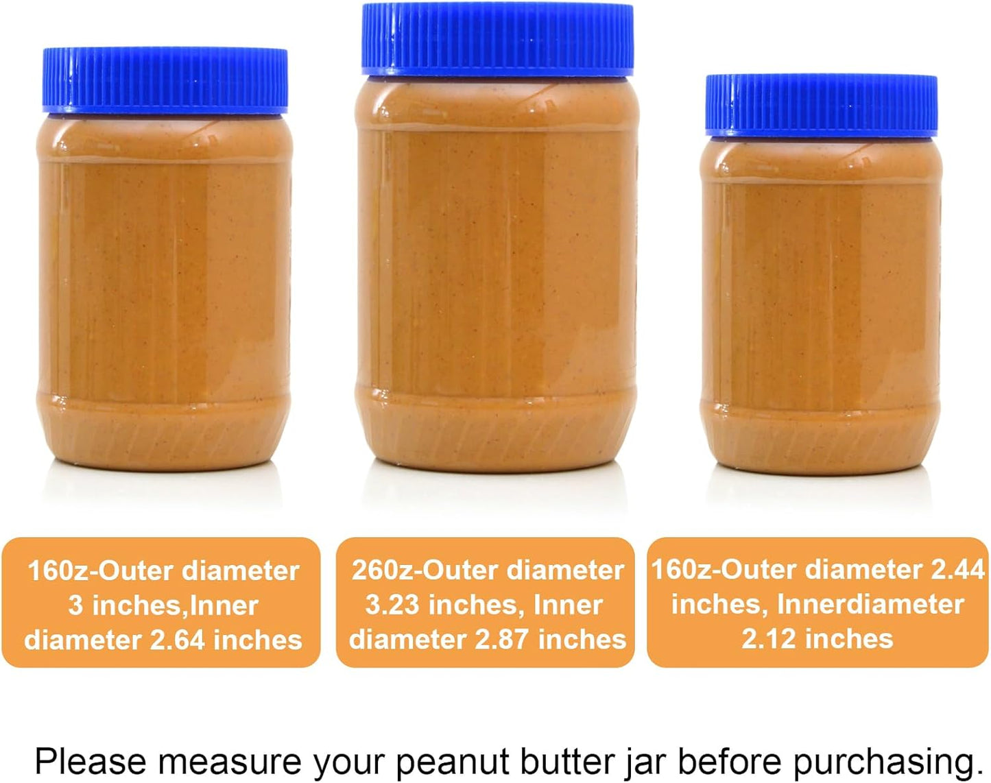 16 26 OZ 10 Vodolo Natural Peanut Butter Stirrer Tool,Nut Butter Mixer Kit Fits - Jars with Silicone Jar Spatula