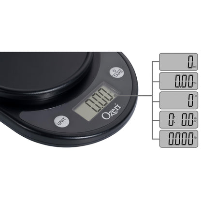 Ozeri® Pronto® Digital Multifunction Kitchen and Food Scale with Variable Graduation Technology®, All Black