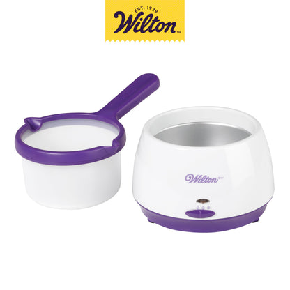 Wilton Candy Melts Candy Melting Pot - Melt Station for Chocolate & Fondue - Features Dishwasher-Safe Insert & Easy-Pour Spout - Fits on a Tabletop - 2.5-Cup Capacity