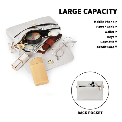 CHOLISS Small Crossbody Bags for Women, Vegan Leather Cell Phone Purse, Mini Travel Purse with Adjustable Strap