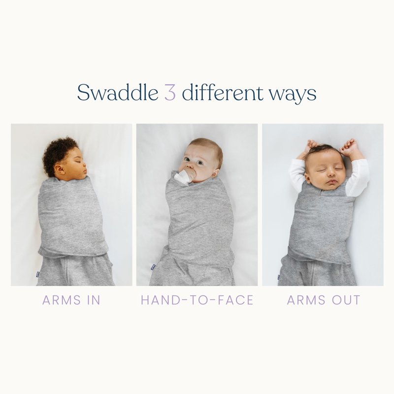 HALO Sleepsack Supersoft Swaddle, Cozy Bamboo Viscose, 3-Way Adjustable Swaddle, 2 Way Zipper, 2 TOG, 0-3 Months, Newborn (Pack of 1), Mauve