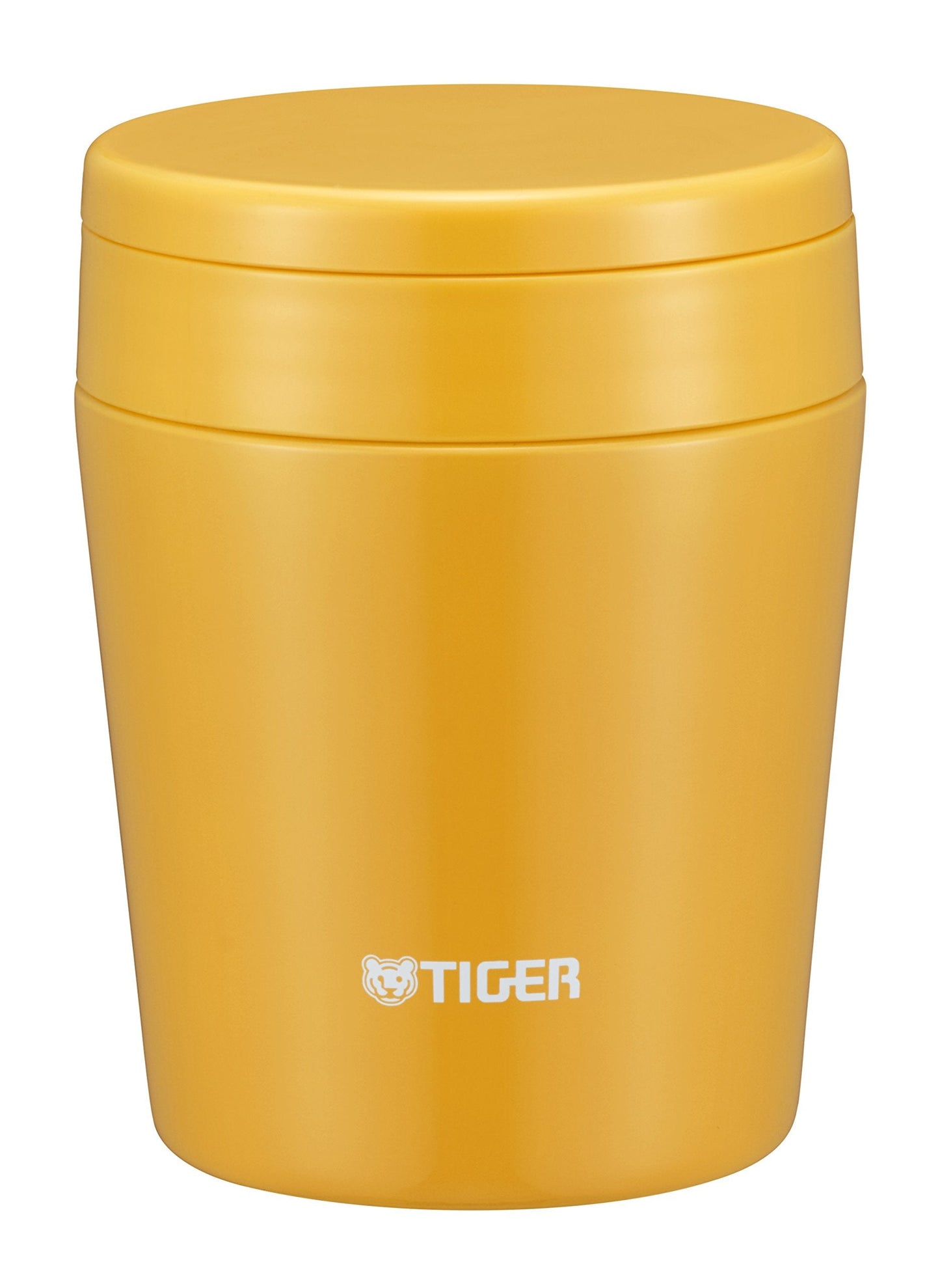Tiger Thermos Vacuum Insulated Soup Jar, 10.1 fl oz (300 ml), Thermal, Bento Box, Wide Mouth, Round Bottom, Saffron Yellow MCL-B030-YS Tiger