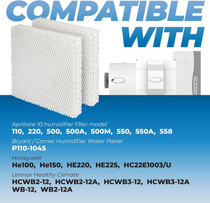 Pokin HC22P Humidifier Filter Wicking Replacement for Honeywell HC22P HE220A 220B 225A 225B & AprilAire 110 220 550