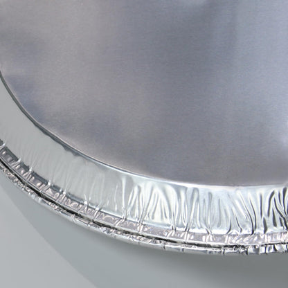 Pack of 12 Disposable Round Foil Pizza Pans Round Aluminum Foil Pans Large Serving Trays for Pizzas, Giant Size Chocolate Chip Cookie Cake Tin– Size: 12 Inch (12 Inch)