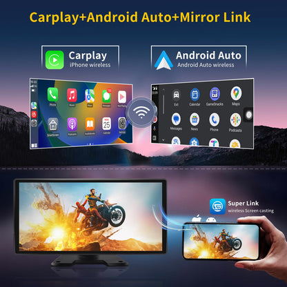 Semi Truck Camera System with Apple Carplay & Andriod Auto,Dash Cam for Semi Truck with 4-Channel 1080P RV Camera System,10.36" IPS Touchscreen, 360° All-Round Recording, 24H Parking Monitoring