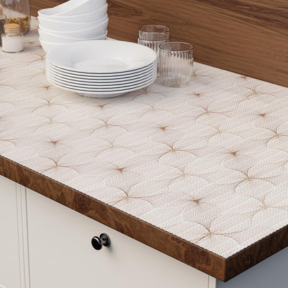 Quttisay Shelf Liner for Kitchen Cabinets,Non Adhesive Cabinet Liner,Non-Slip Drawer Liner,Waterproof Shelf Liner Easy to Clean Strong Grip Liner for Cabinets,Drawers,Cupboard，(Flower 12 inx16.4 FT)