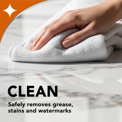 Weiman Granite and Stone Cleaner 3-in-1, Removes Grease, Stains & Watermarks, Streak-Free Formula with Stain Shield Technology, Safe on Marble, Quartz, Tile, Granite, Quartzite & Slate