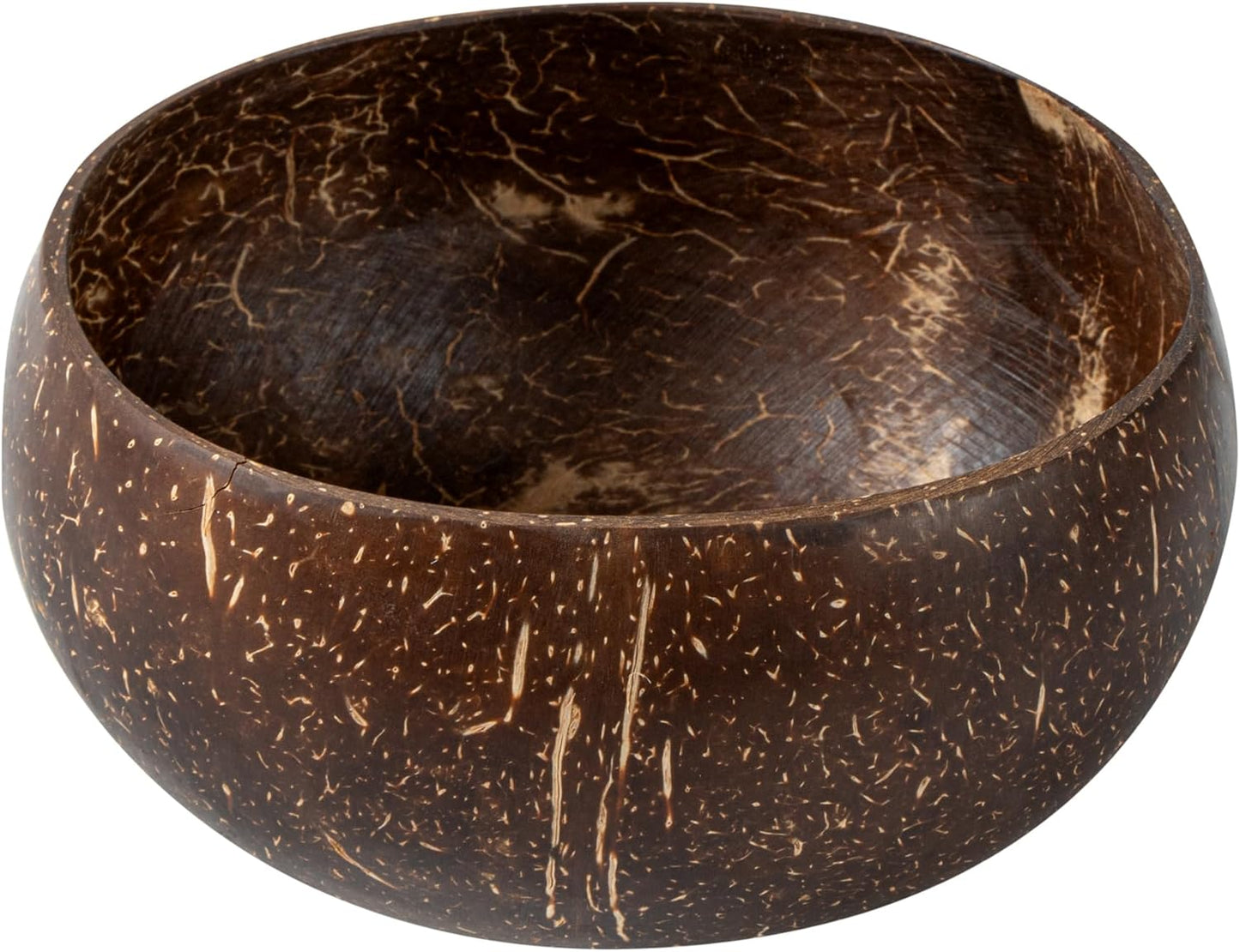 Restaurantware Coco Casa 21 Ounce Coconut Bowl, Reusable Handcrafted Bowl for Smoothies and Salads