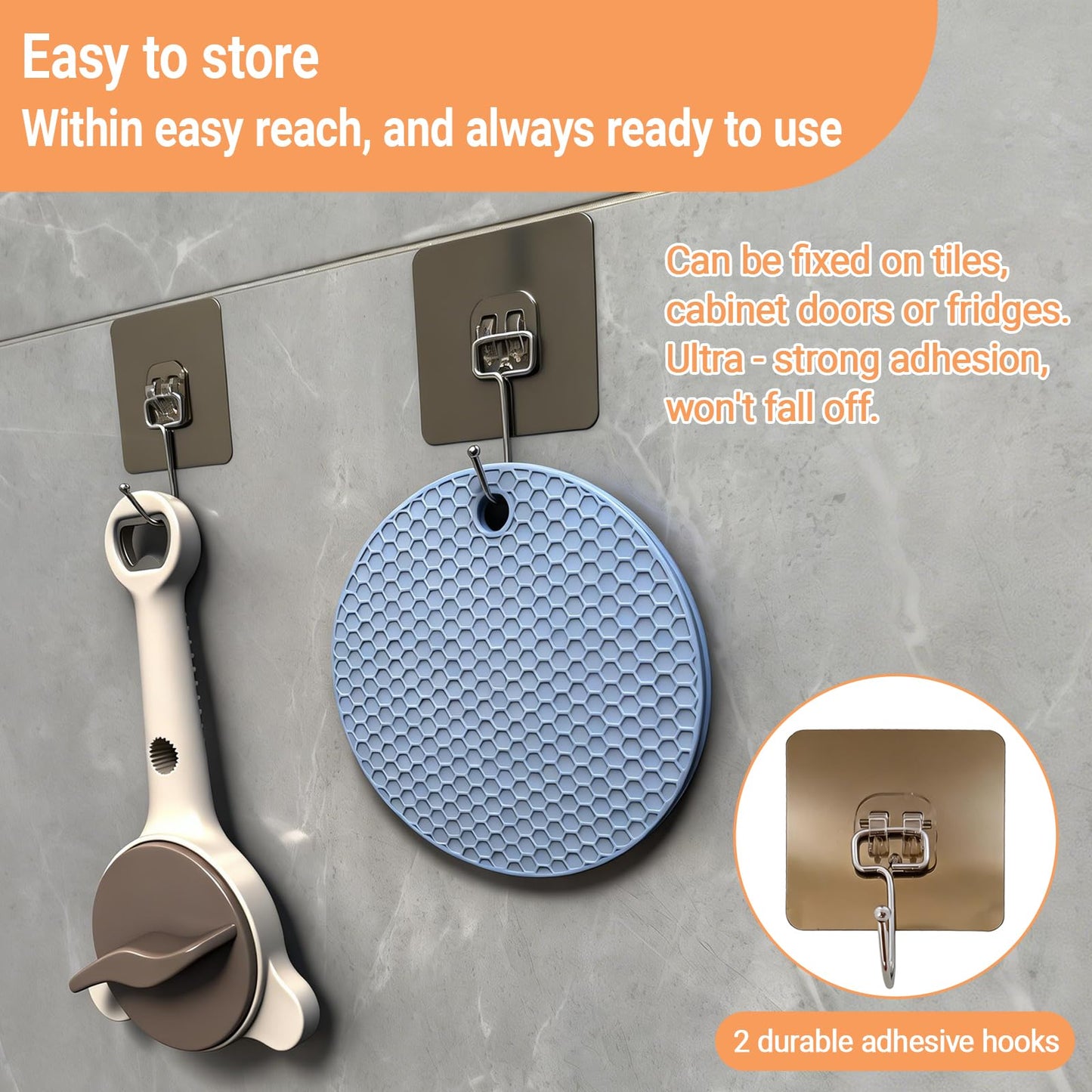 XINARIO 4-in-1 Jar Opener for Seniors, Weak Hands & Arthritis, Adjustable Gripper for 1"-3.5" Lids, Opens Jars, Bottles & Beer Caps, with 3 Non-Slip Mats & 2 Hooks for Wet Hands, Easy Kitchen Gadget