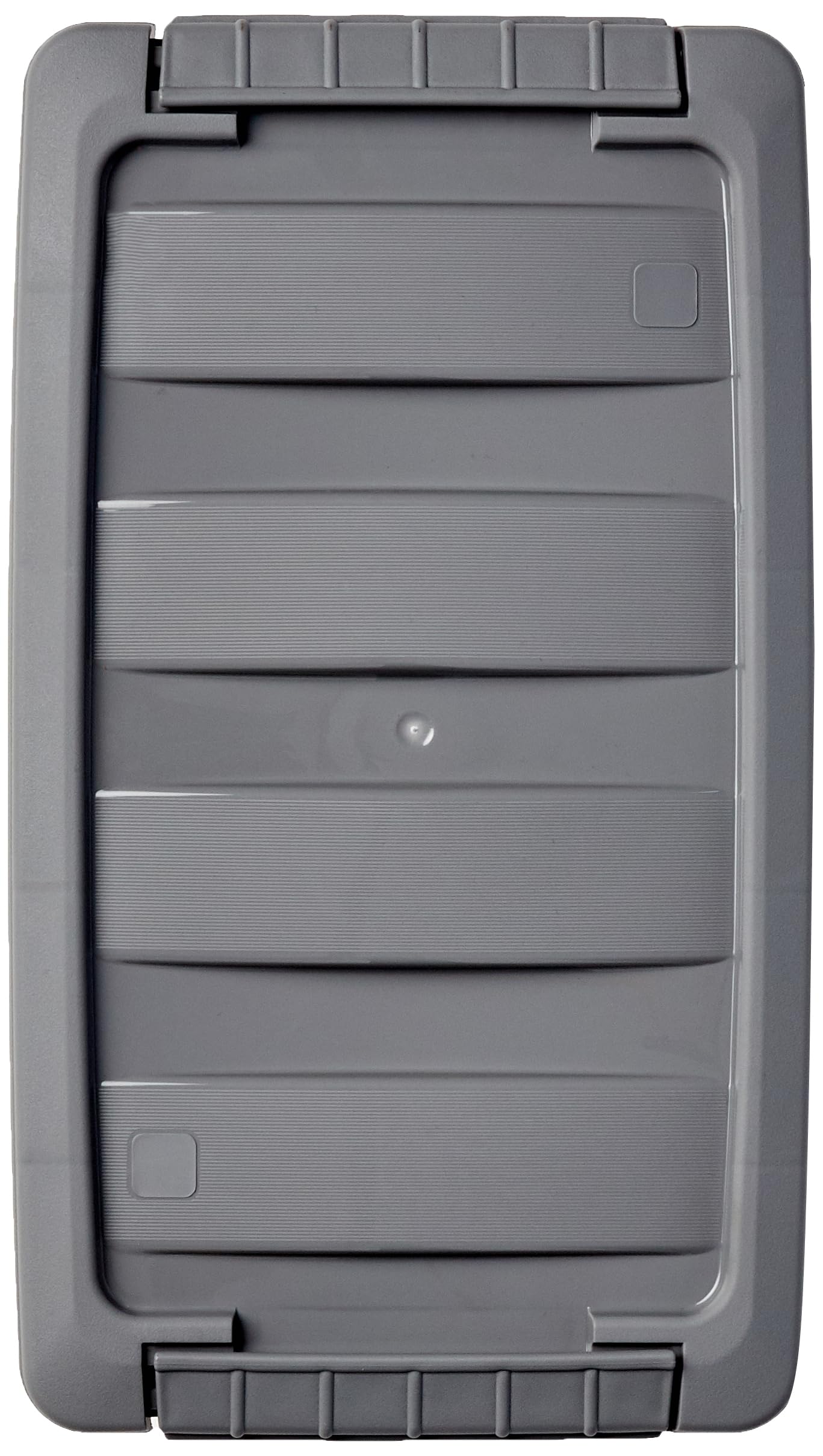 Amazon Basics Plastic Storage Containers with Secure Latching Lids, Stackable Organization Bins for Organizing, Clear/Grey, 5 Quart, Set of 10