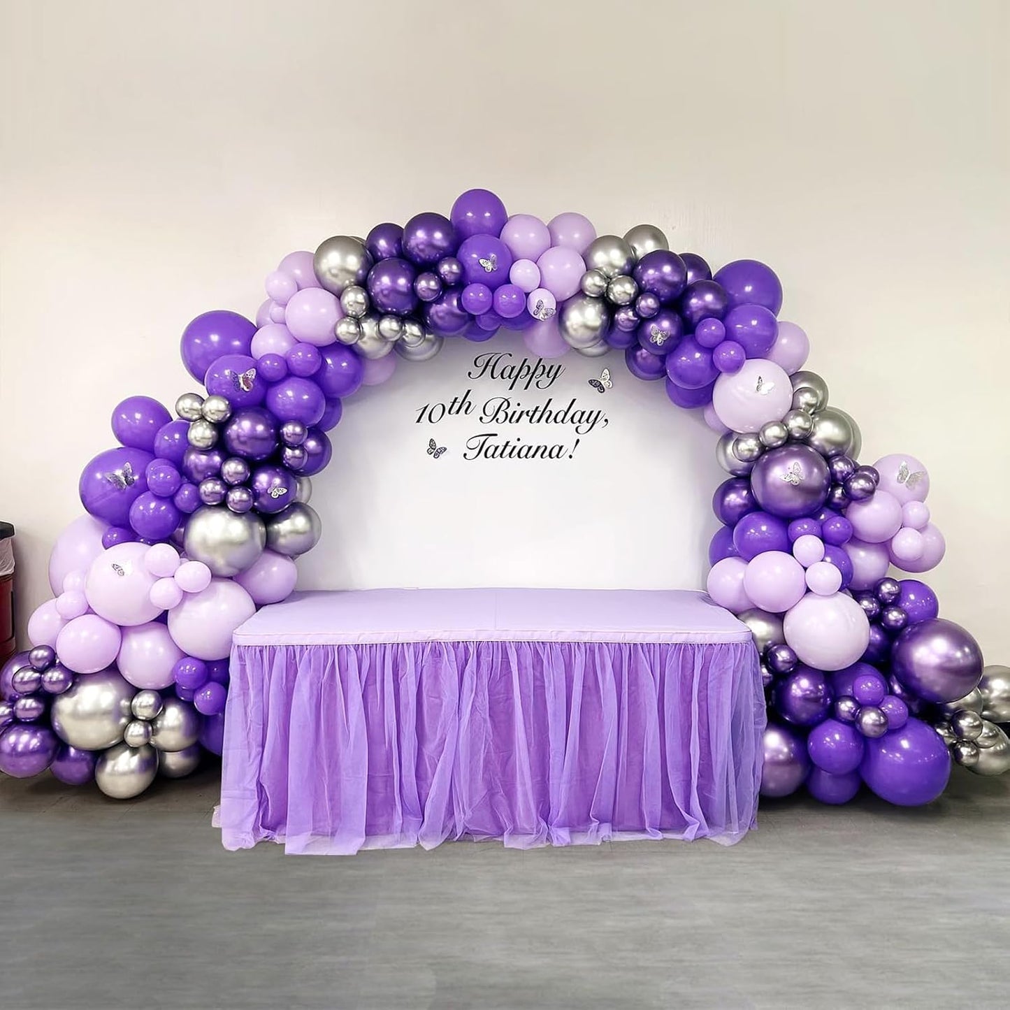 Skiennix 120pcs Pastel Purple Balloons - Light Purple Balloon Garland for Baby Showers & Parties