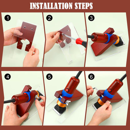 Chumia Shearing Guide for Carpet Trimmer Rug Trimmer Guide Solid Wood Acrylic Rug Tufting Supplies to Keep Your Carpet Surface Uniform