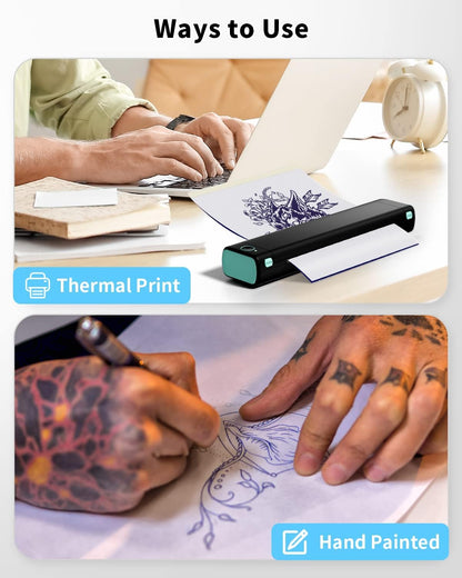 Phomemo Tattoo Transfer Paper - 100 Sheets A4 Size, Thermal Stencil Paper for Tattoo Transfer Kits - Personal & Commercial Use, DIY Tattooing Tracing Paper for M08F Printers & Tattoo Supplies