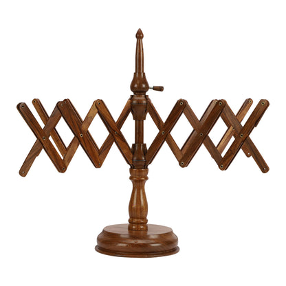 Bhartiya Handicrafts Wooden Yarn Swift Table Top Knitting & Crochet Accessories | Umbrella Holder - Hand Operated Knitting Winding Tools Wool Winder (Yarn Swift)