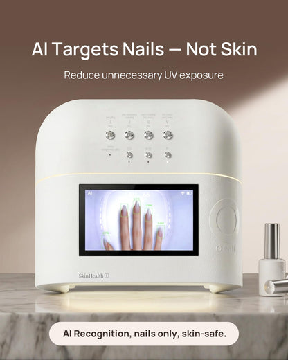 AI UV Nail LED Lamp-O NAIL AI Precision Scan,Reduce Excess UV Skin Damage-2in1 AI Computer&Nail Dryer with HD Visible Screen