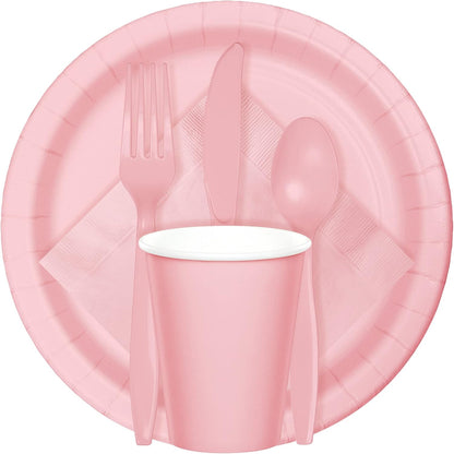Creative Converting 240 Count Celebrations Lunch Paper Napkins - Classic Pink