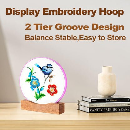 Embroidery Hoop Display Stand 3Pack Suitable Embroidery Hoop Frame,Cross Stitch Stand Base Embroidery Display Stand Display Cross Stitch Hoop Frame Stand (Suitable 7-9.6IN Frame)