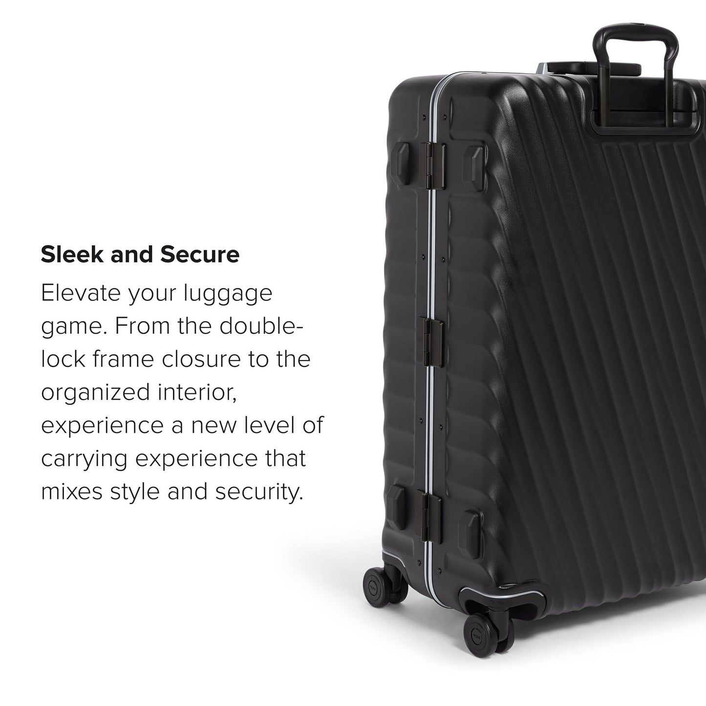 TUMI 19 Degree Frame Extended Trip 4 Wheel Packing Case - Lightweight Suitcase - Hard Shell Luggage - 30.0" X 20.5" X 11.0" - Black Texture
