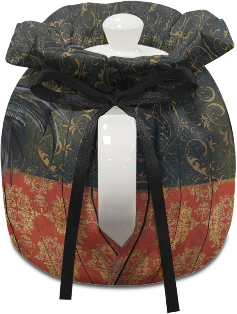 Rooster Chicken Print Tea Cozies, Floral Wood Design Portable Kettle Cover, Cotton Tea Pot Cover, Dust Proof Insulated