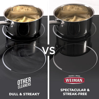 Weiman Heavy Duty Cooktop Polish & Stainless Steel Wipes - Powerful Appliance Kitchen Cleaning Kit - Packaging May Vary