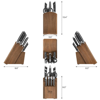 Cangshan HELENA Series German Steel Forged Knife Block Set (12-Piece, Black), Oprah's Favorite Things 2023