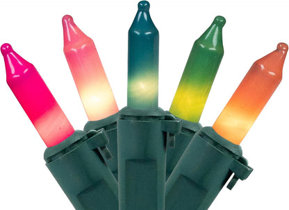Set 10' 50ct Northlight Pastel Mini Christmas Light - Multi-Color - Green Wire