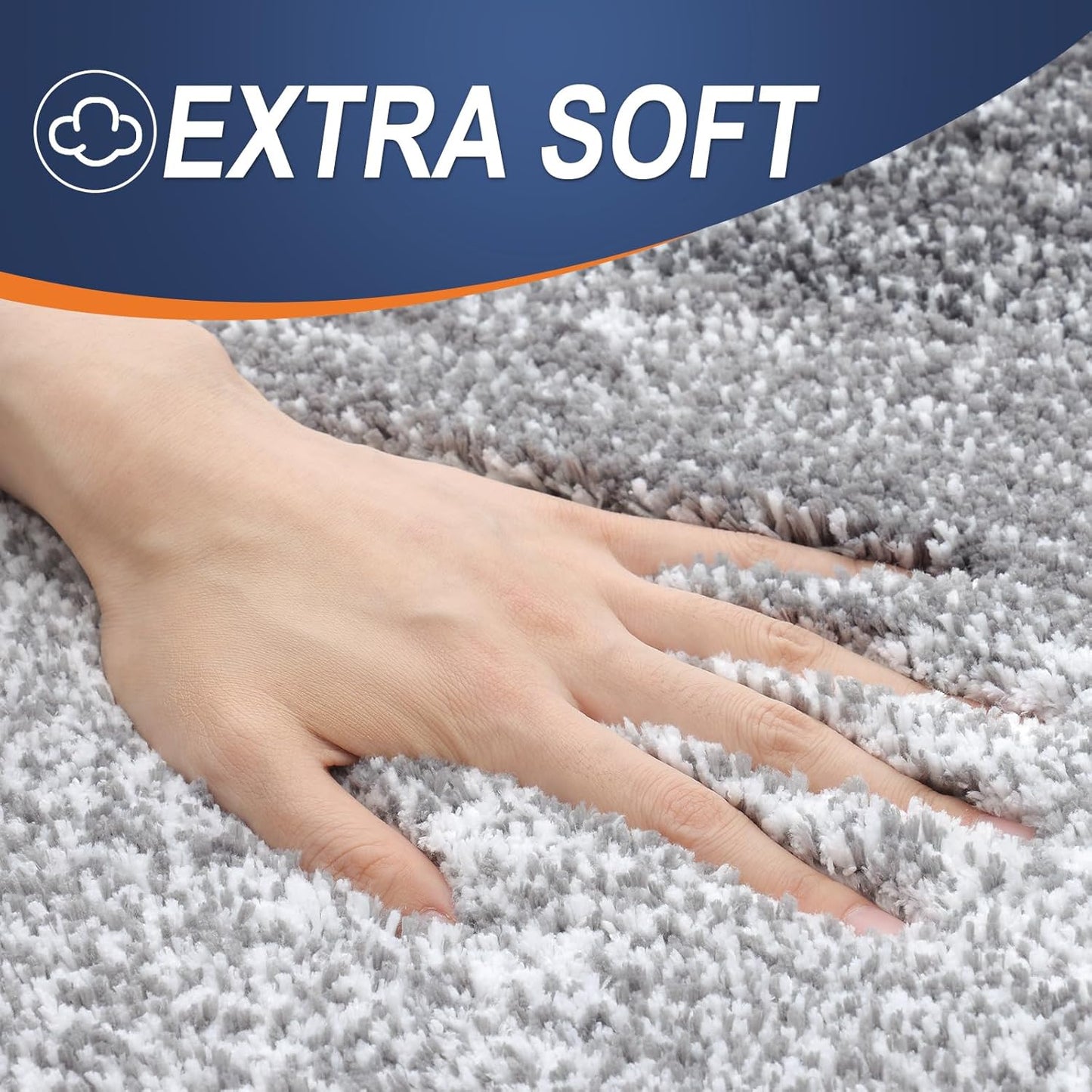 OLANLY Microfiber Bath Rugs - Extra Soft & Absorbent | Quick-Dry 24x16 Grey Bathroom Mat