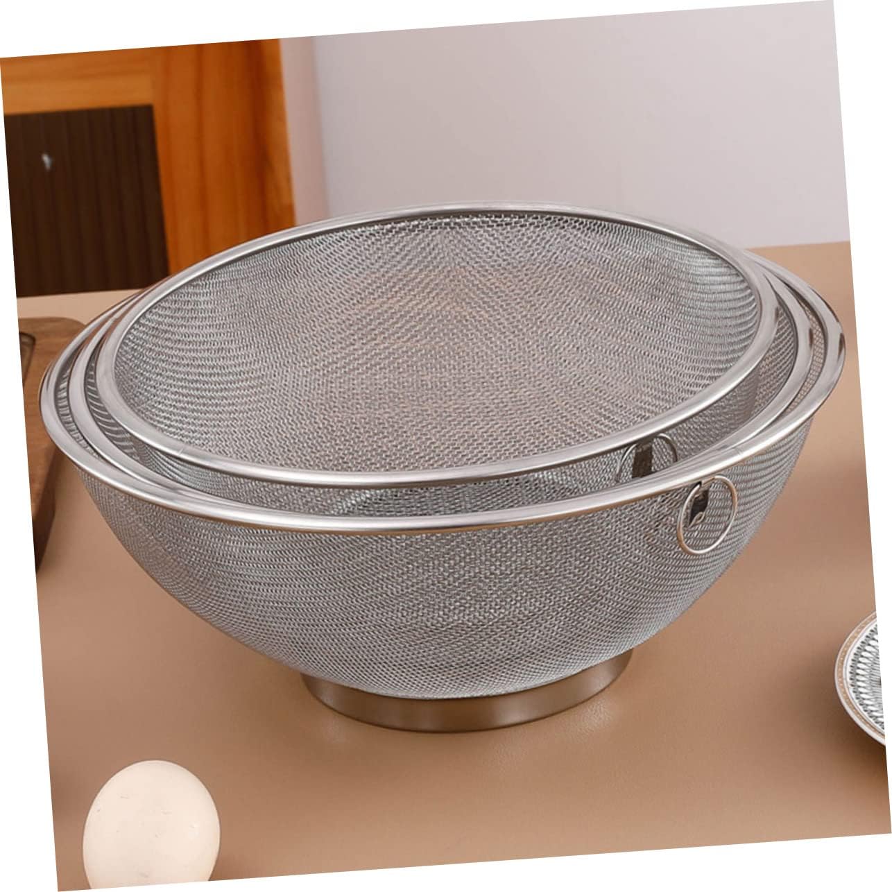 Stainless Steel Rice Basket Noodle Strainer, Large Strainer Washing Machine Filter, Vegetable Washing Basket, Fruits