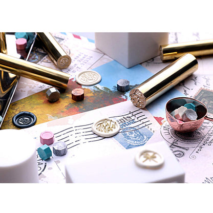 CRASPIRE Mini 15mm Wax Seal Stamp 2 Sides Pattern Butterfly Dragonfly Brass Stamp Vintage Mini Wax for Wedding Invitations Envelopes Halloween Christmas Thanksgiving Gift Packing