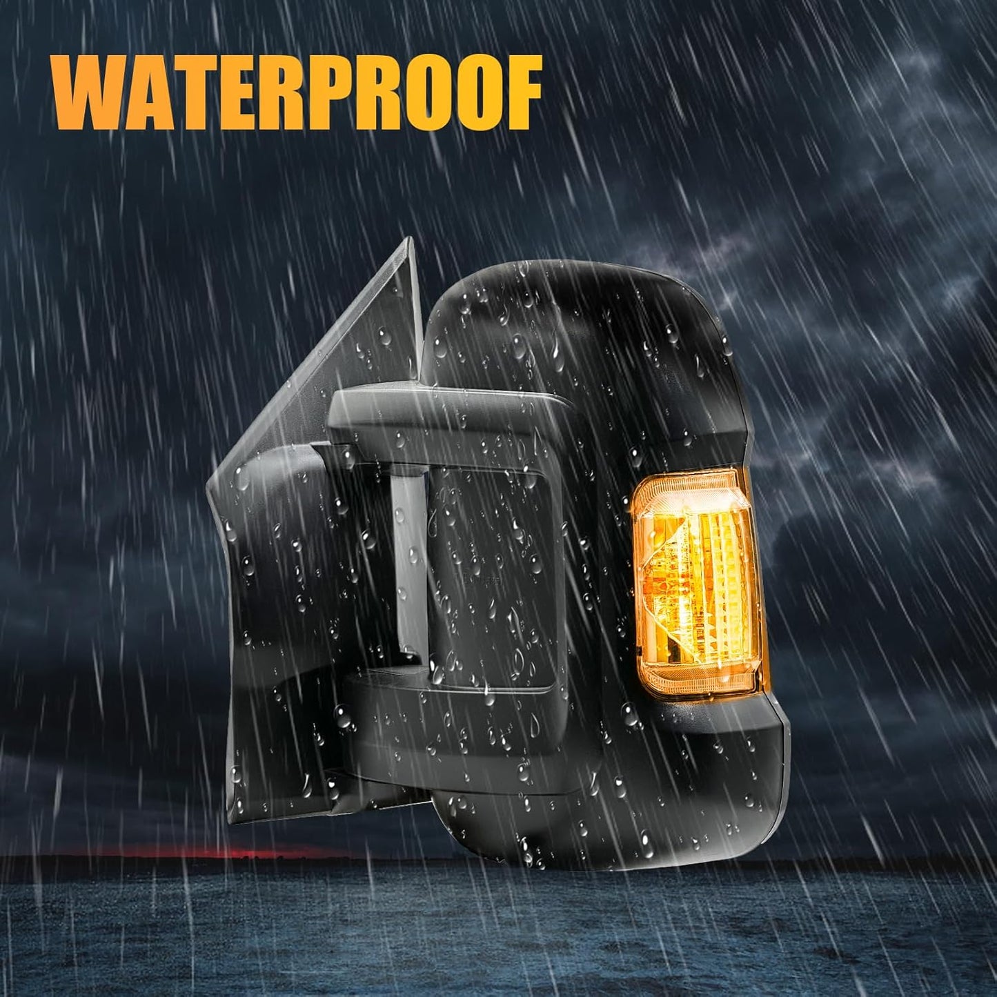 Driver Left Side Mirror Indicator Turn Signal Light Housing for Ram ProMaster 1500 2500 3500 2010-2023