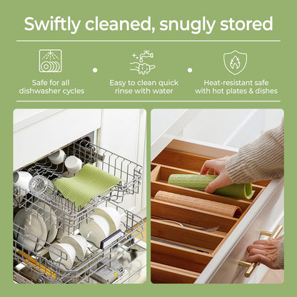 Keechee Silicone Non-Slip Mat for Cutting board, Preventing Cutting Injuries in the Kitchen Chopping Boards Feet for Kitchen Safe, Warm Gifts for Kitchen & Home Protector (Green)